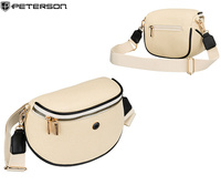 Saszetka-Nerka PU PTN MIS-07 Ecru-Black