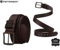 Pasek męski skórzany PTN LTP-33 Brown