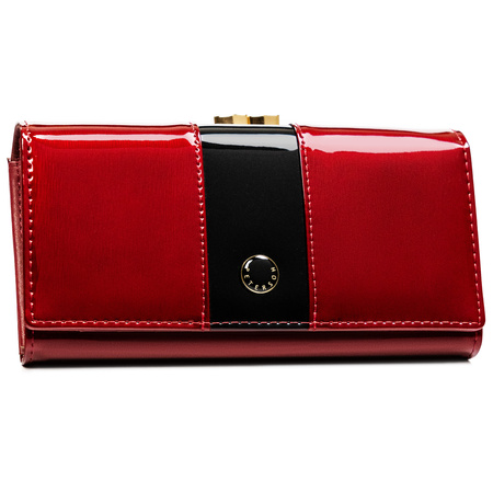 Portfel damski skórzany PTN PH24-FO-3-SH Red