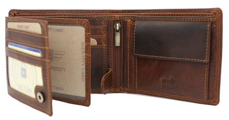 PETERSON PTN WL-0305-COM RFID leather wallet