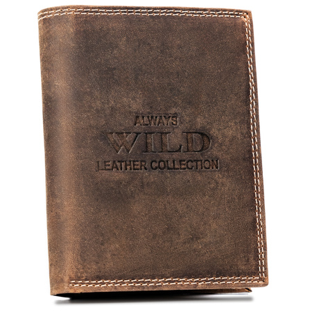 Portfel męski skórzany na blistrze N4-CHM-BL Cognac