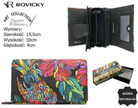 Women's leather wallet R-N19-ART