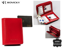 Portfel damski skórzany R-RD-34-GCL Red