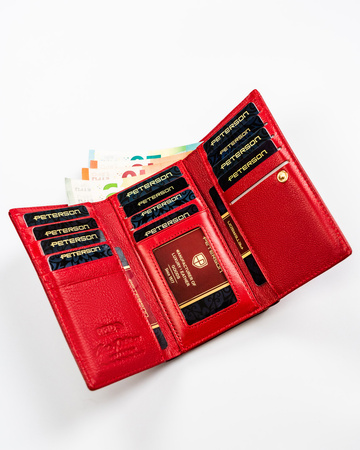 Portfel damski skórzany PTN 55020-SGN Red