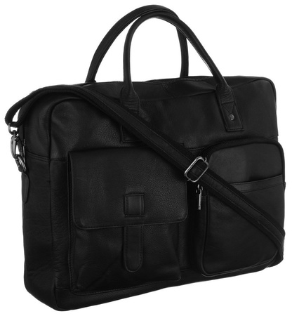 NO LOGO leather laptop bag LAP-15603-NDM-NL