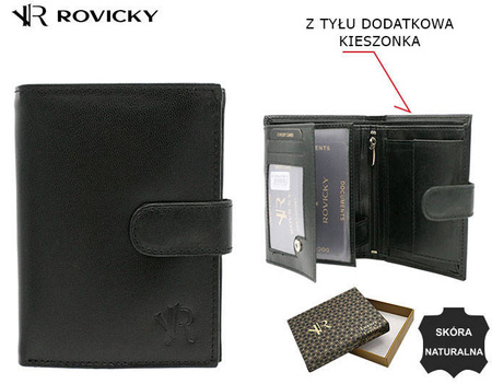 Portfel skórzany RFID ROVICKY N4L-P-GOAN