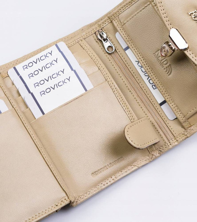 Portfel skórzany RD-19-GCL Beige