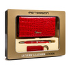 A gift set in a decorative box: wallet, pen, and keychain PTN ZD29 Peterson 