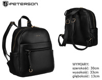 Plecak damski PU PTN T39013 Black