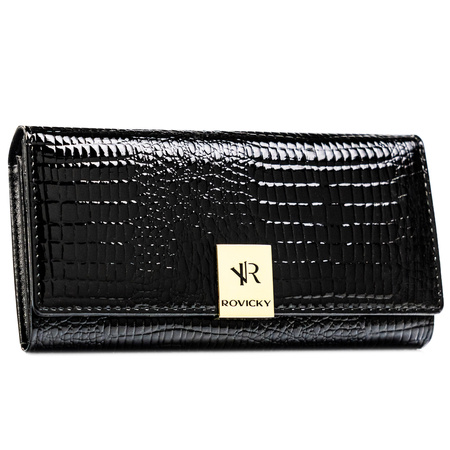 Portfel damski skórzany RH-24A-1-RS Black