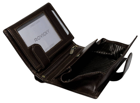 Portfel męski skórzany N62L-RVT-3227 D.Brown