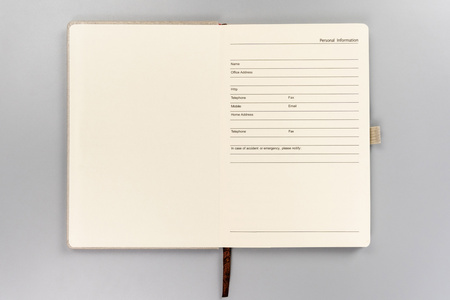 Notes w linie A5 Beige