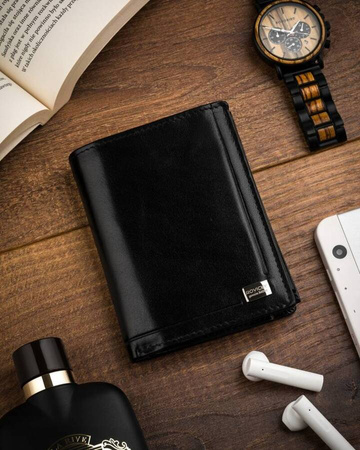 Portfel skórzany RFID CPR-125-BAR Black