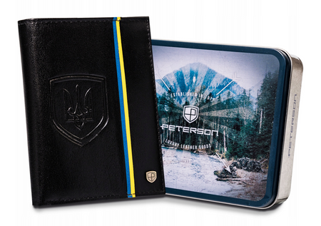 Portfel skórzany RFID PETERSON PTN 324-P-UP UA