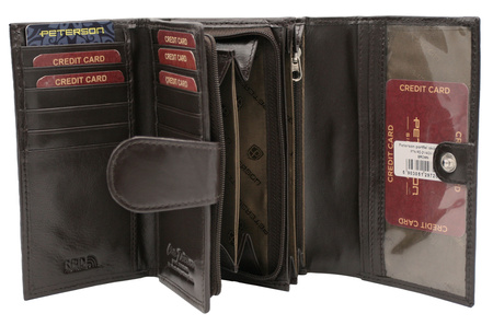 Portfel damski skórzany PTN RD-21-NGV Brown