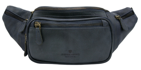 Nerka męska skórzana PETERSON PTN 2506-HP Navy