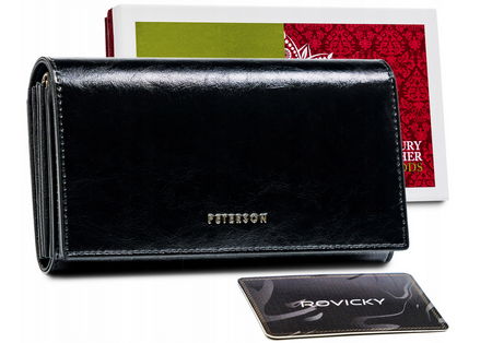 PTN PL-411 Black leather wallet