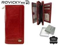 Portfel damski skórzany RFID Rovicky CPR-8931-BAR