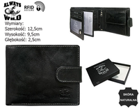 Portfel męski skórzany N992L-BC Black