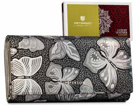 Portfel skórzany RFID PETERSON PTN 42100-ONBF