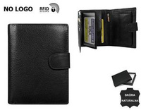 Leather wallet RFID NO LOGO N104L-BVT-NL