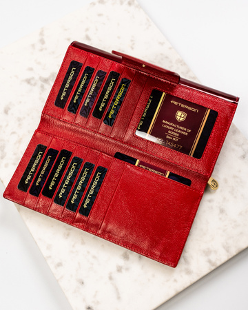 Portfel damski skórzany PTN BC-42100 Red