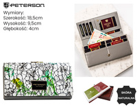 Portfel damski skóra+PU PH24-FO-LFL Green