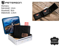 Portfel skórzany RFID PETERSON PTN 304G