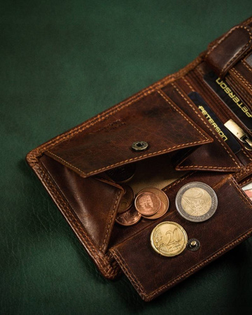 PETERSON PTN WL-0305-COM RFID leather wallet