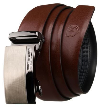 Pasek automat skórzany PTN A007