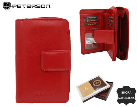 Portfel skórzany PTN RD-48-GCL Red