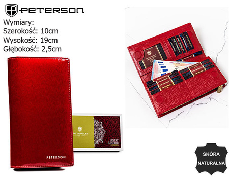 Portfel damski skórzany PTN 421431-SH RED