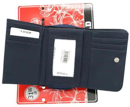 Portfel damski PU F-206L-BL Navy