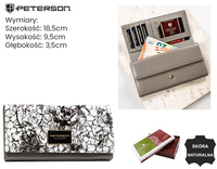 Portfel damski skóra+PU PH22-LFL Black