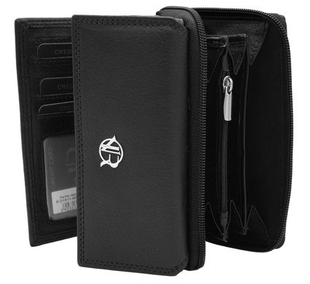 Portfel damski skórzany na blistrze R-D1511-NCD-BL Black