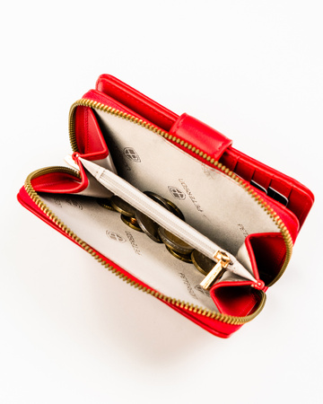 Portfel damski eko  PTN-POR-02-PU Red