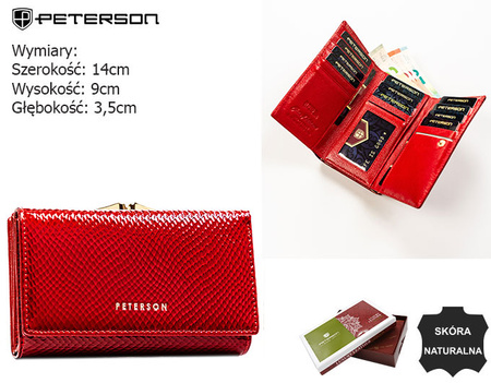 Portfel damski skórzany PTN 42108-DSL Red