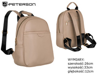 PETERSON PTN PLEC-ALE-3 eco leather backpack