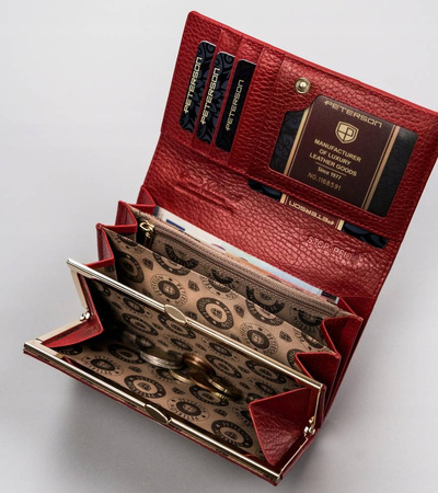 Portfel skórzany RFID PETERSON PTN PL-466 Multi