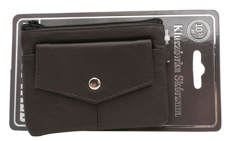 Skórzane etui na klucze KC-01-PDM Brown