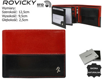 Portfel skórzany RFID ROVICKY N992-VT2
