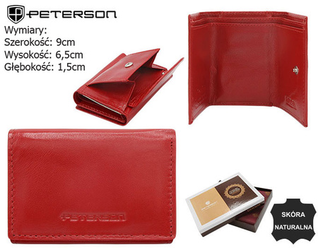PETERSON PTN RFID leather wallet RD-SWZX-86-GCL
