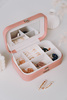 A jewelry box made of eco-leather PTN SZK-05 Pink