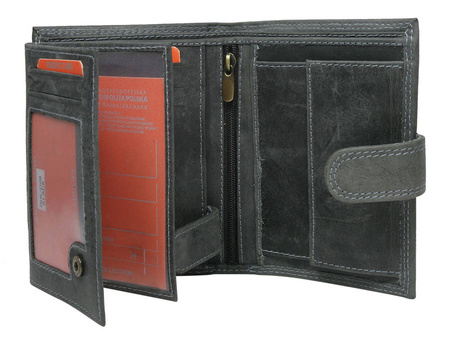 Portfel skórzany męski N4L-CHM-NL BLACK