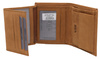 Leather wallet CZ-13-HLF Cognac