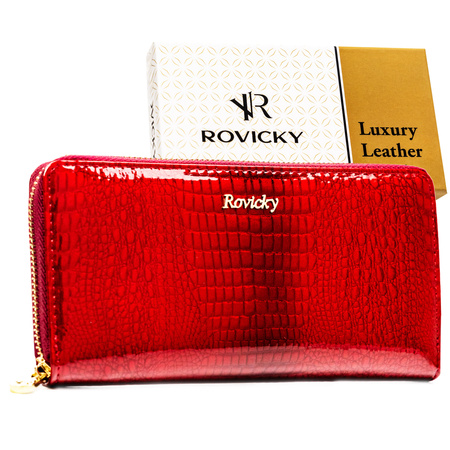 Portfel damski skórzany RH-25-1-RS Red