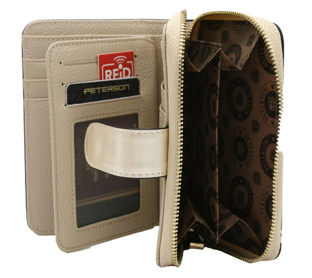 Portfel damski skórzany PTN 1N-602 Pearl