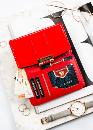 Portfel damski eko PTN 0015-LAK Red