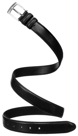 Pasek męski skórzany wąski PTN LTP-CRU BLAC