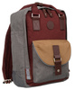 Plecak tekstylny LULUCASTAGNETTE NANO GRIS/BORDO